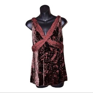 Ellie Tahari Velvet Printed Tank Top